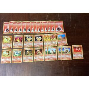 Lot Of 30 Japanese Pokémon Pocket Monsters ‘Fire’ Trading Cards